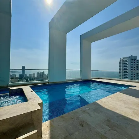 Apartamento Beautiful Modern Loft - Stunning Views -bocagrande *